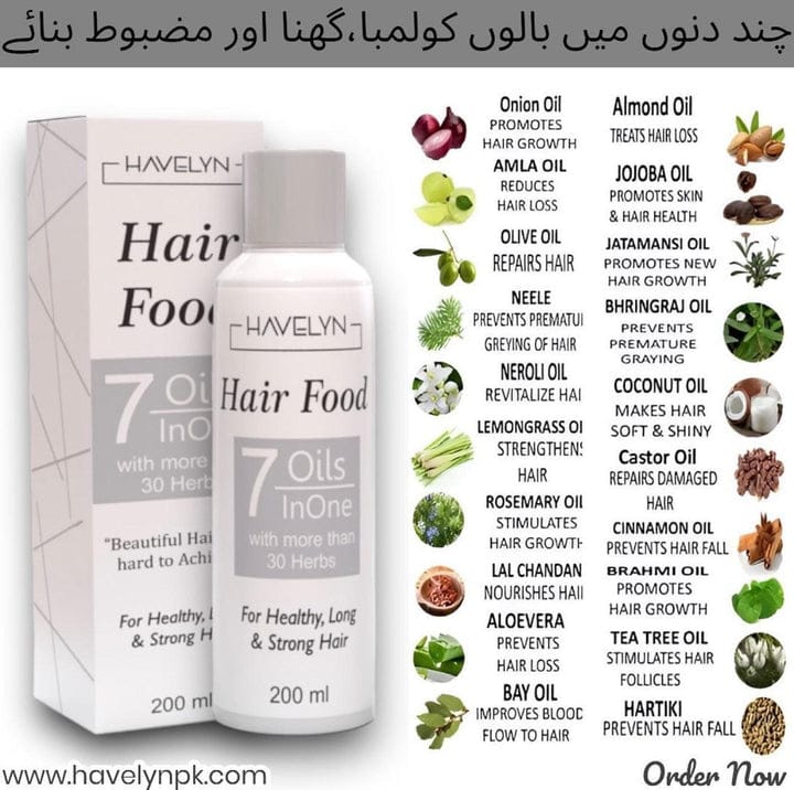 100% original hair food oil
