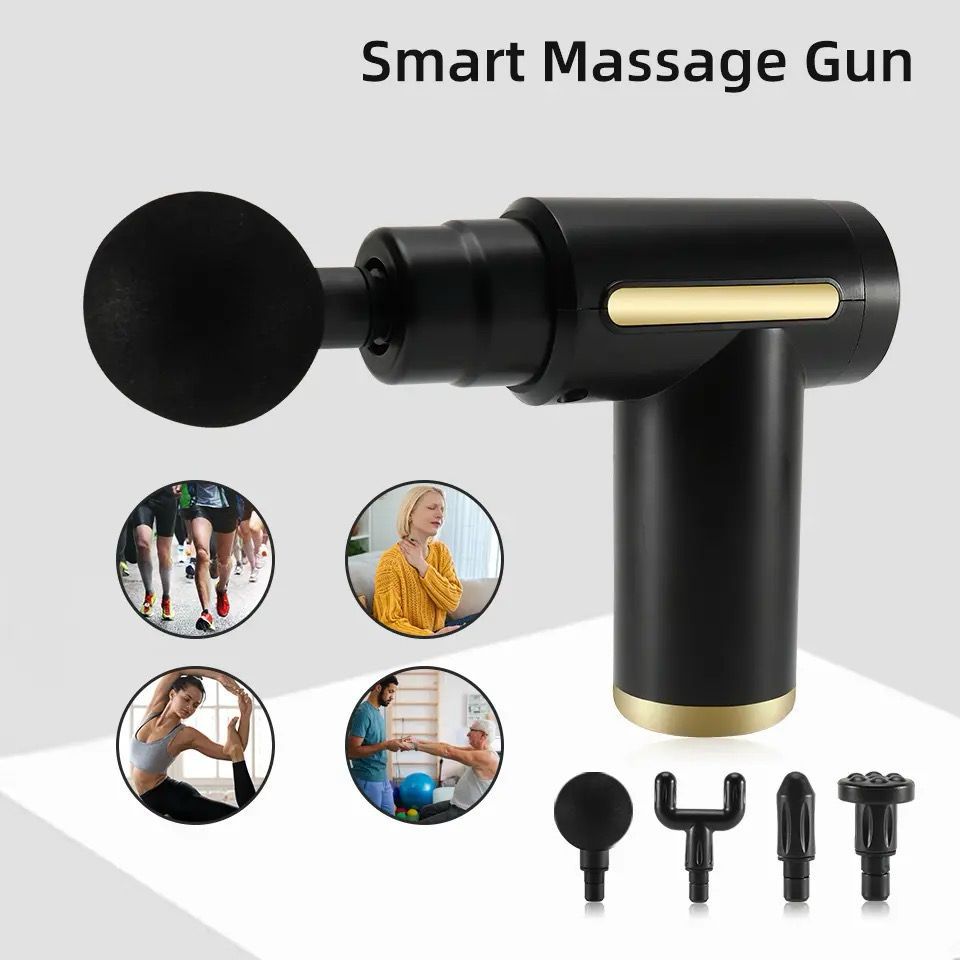4 in 1 premium quality Muscle Massage Gun, Handheld Deep Tissue Massager